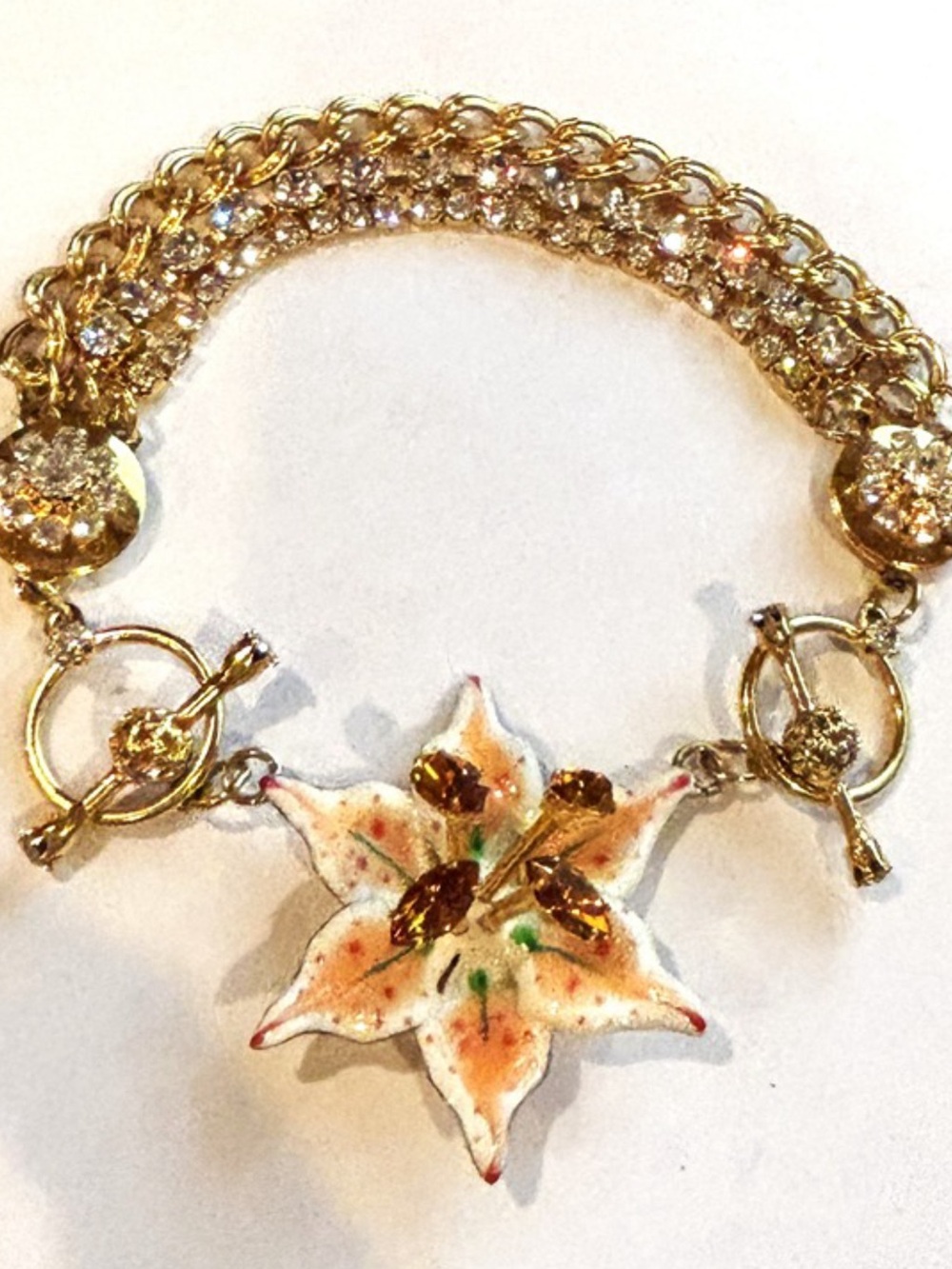 LUNCH at the RITZ Gold-Tone HEIDI Charm Bracelet